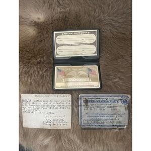 US Navy Certificate of Satisfactory Service Issued 23 Jan. 1943 - 1 Feb. 1946